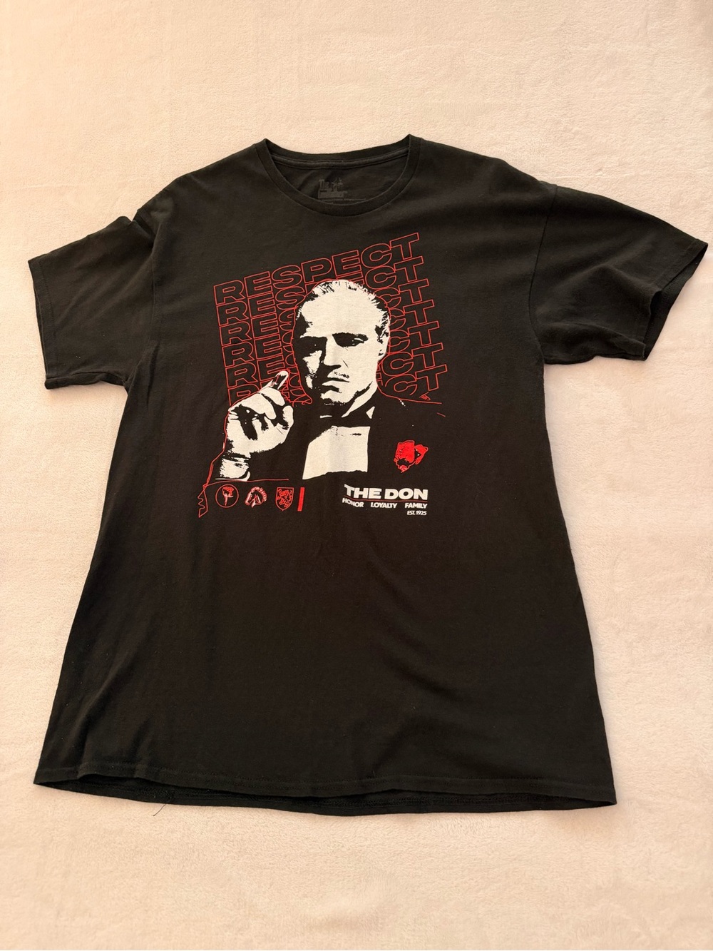 Mens The Godfather The Don and Graphic TShirt - size: L